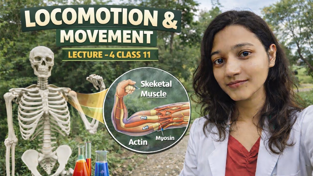 LOCOMOTION & MOVEMENT LECTURE -4 by Dr AnanyaPT for the prep of NEET/BOARDS/CUET/ICAR/NEST 