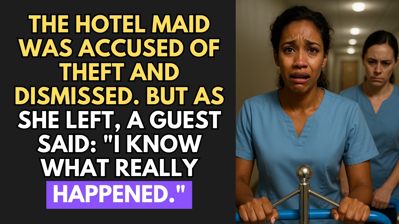 The Hotel Maid Was Accused Of Theft And Dismissed. But As She Left, A Guest Said: "I Know What...
