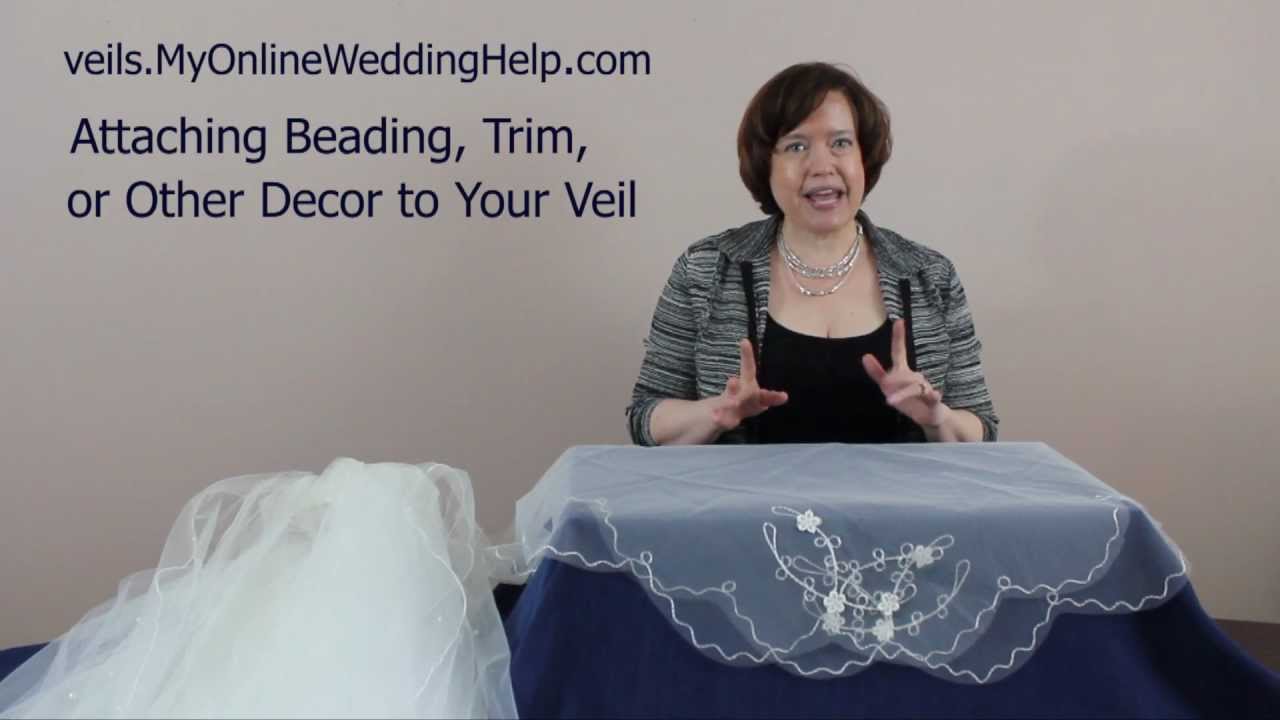Veil Beading, Trim, and Embellishment Examples