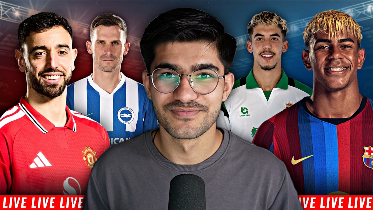 Manchester United vs Brighton | Barcelona vs Racing Santander LIVE MATCH REACTION