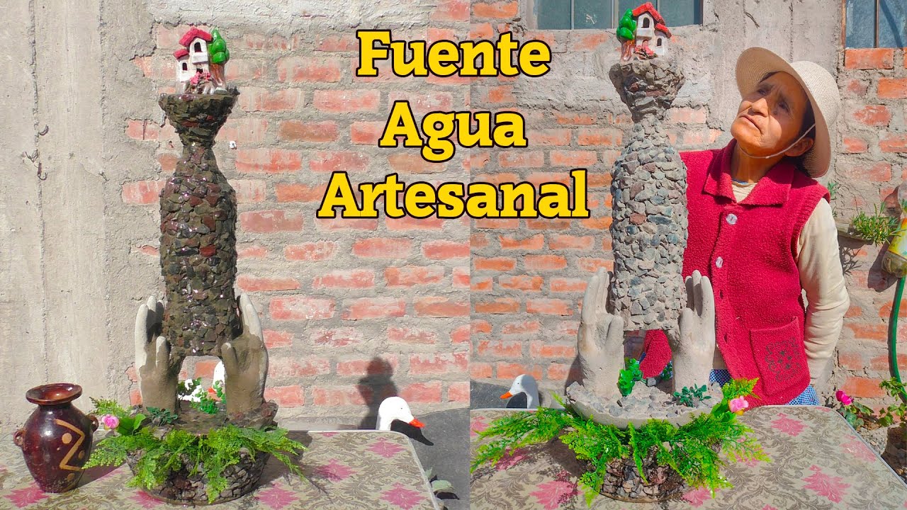 Crea una Fuente de Agua Artesanal con Material Reciclable para Jardin