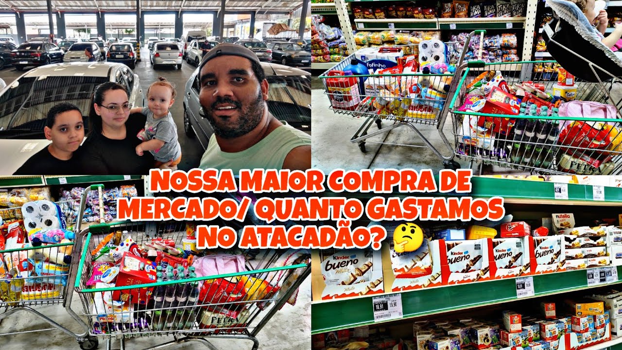 FAZENDO AS COMPRAS DE MERCADO DO MÊS DE DEZEMBRO NO ATACADÃO COM VALORES 🩷