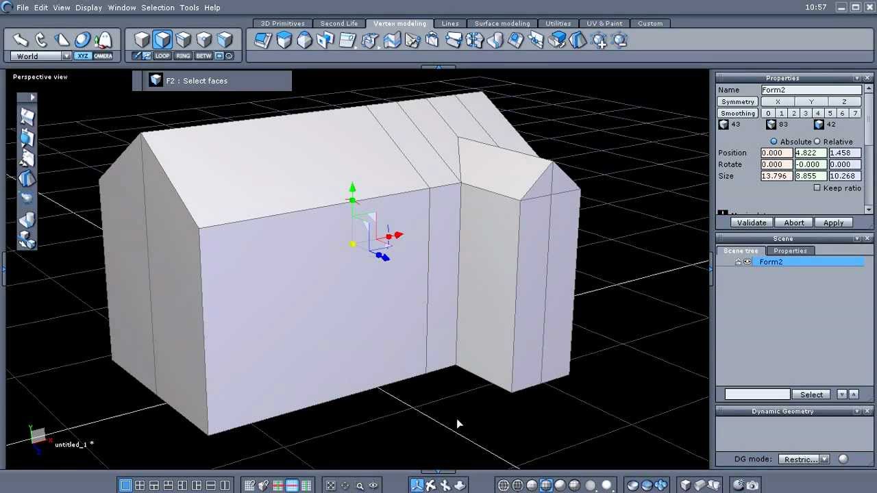 Model a 3d house