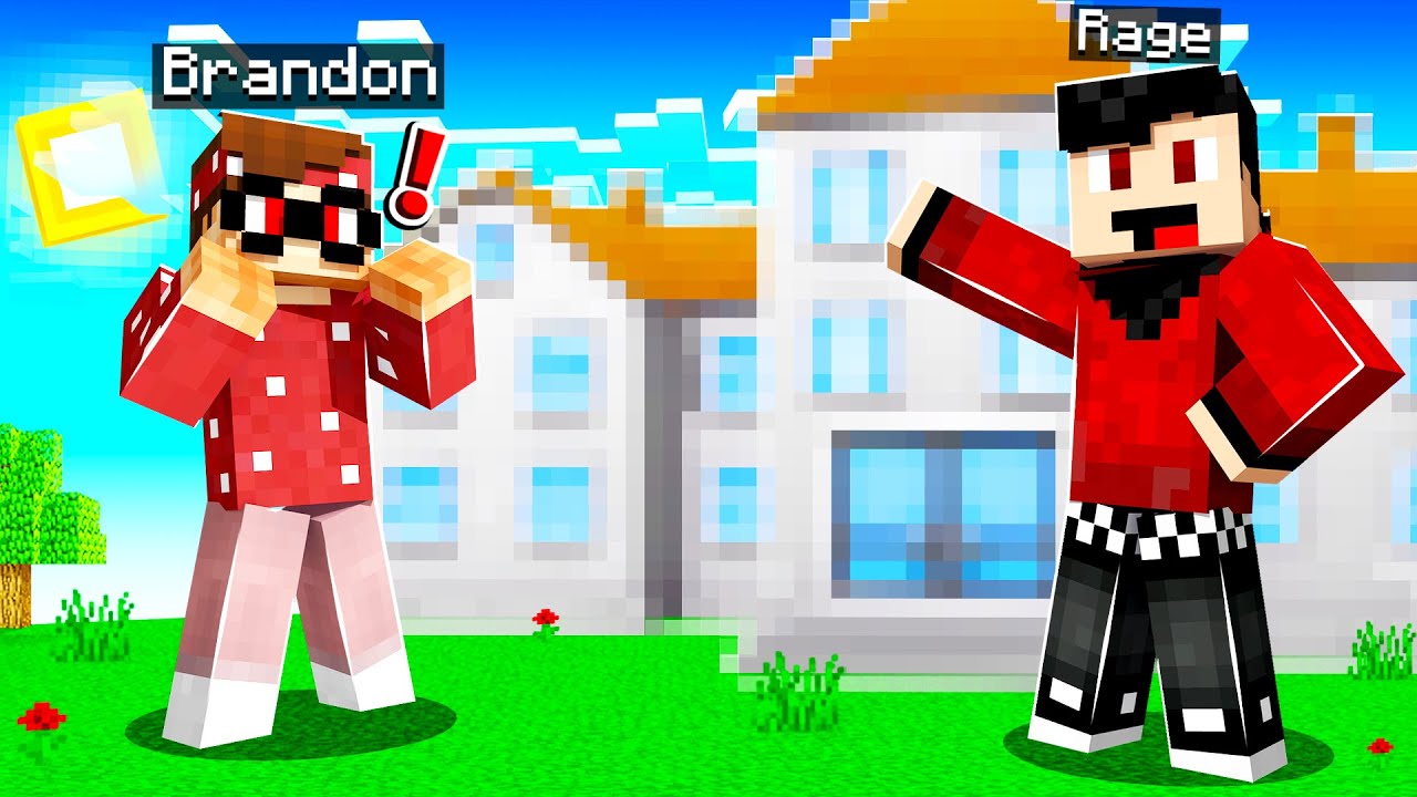 I SURPRISED HIM WITH A NEW HOUSE IN MINECRAFT!