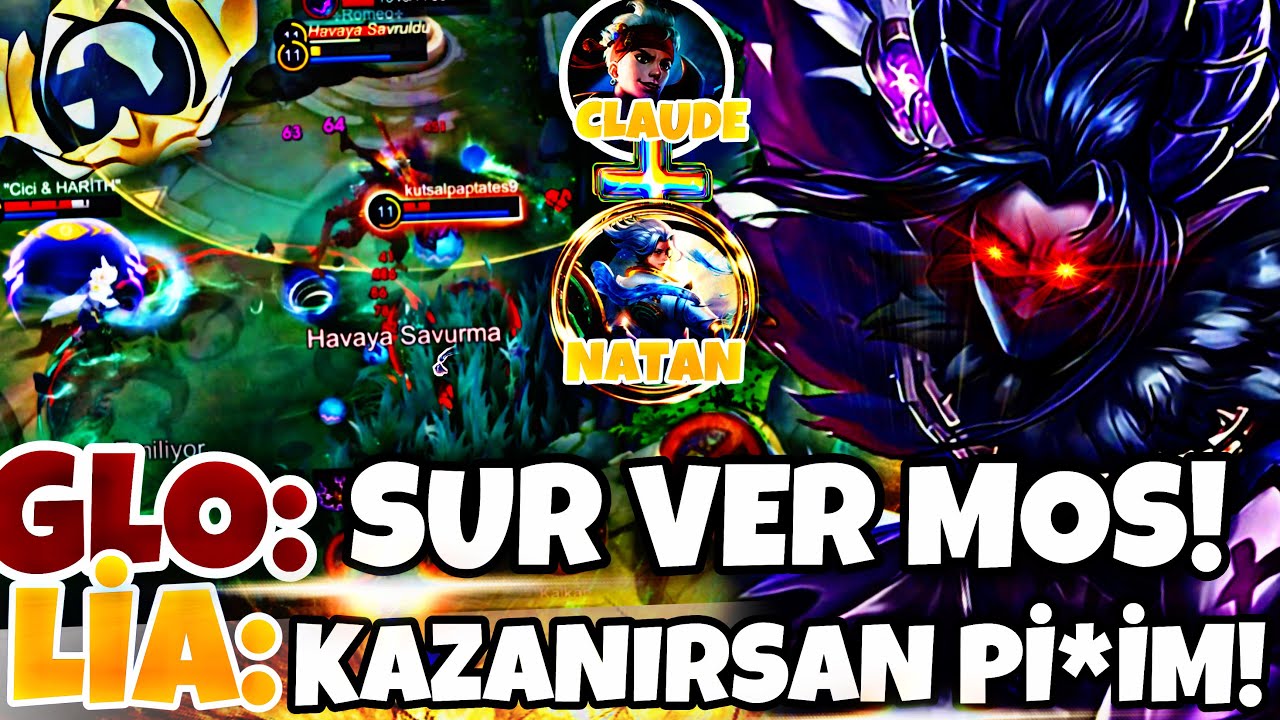 GLOBAL 1 MOSKOVDAN 1v9 HARD MOSKOV! 3 ADC TEK VİDEODA( NATAN ,MOSKOV ,CLAUDE) MLBB !