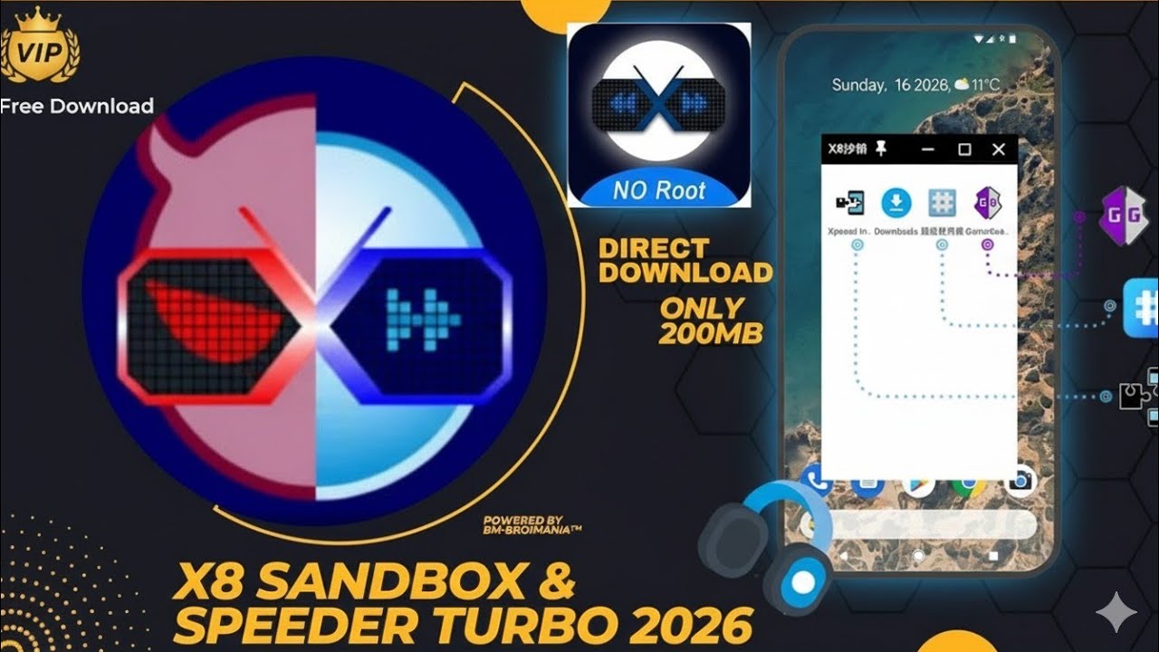 New X8 Sandbox 2026 & X8 Speeder vip MOD Best Virtual For No Root - Unlock Playstore Xposed Root