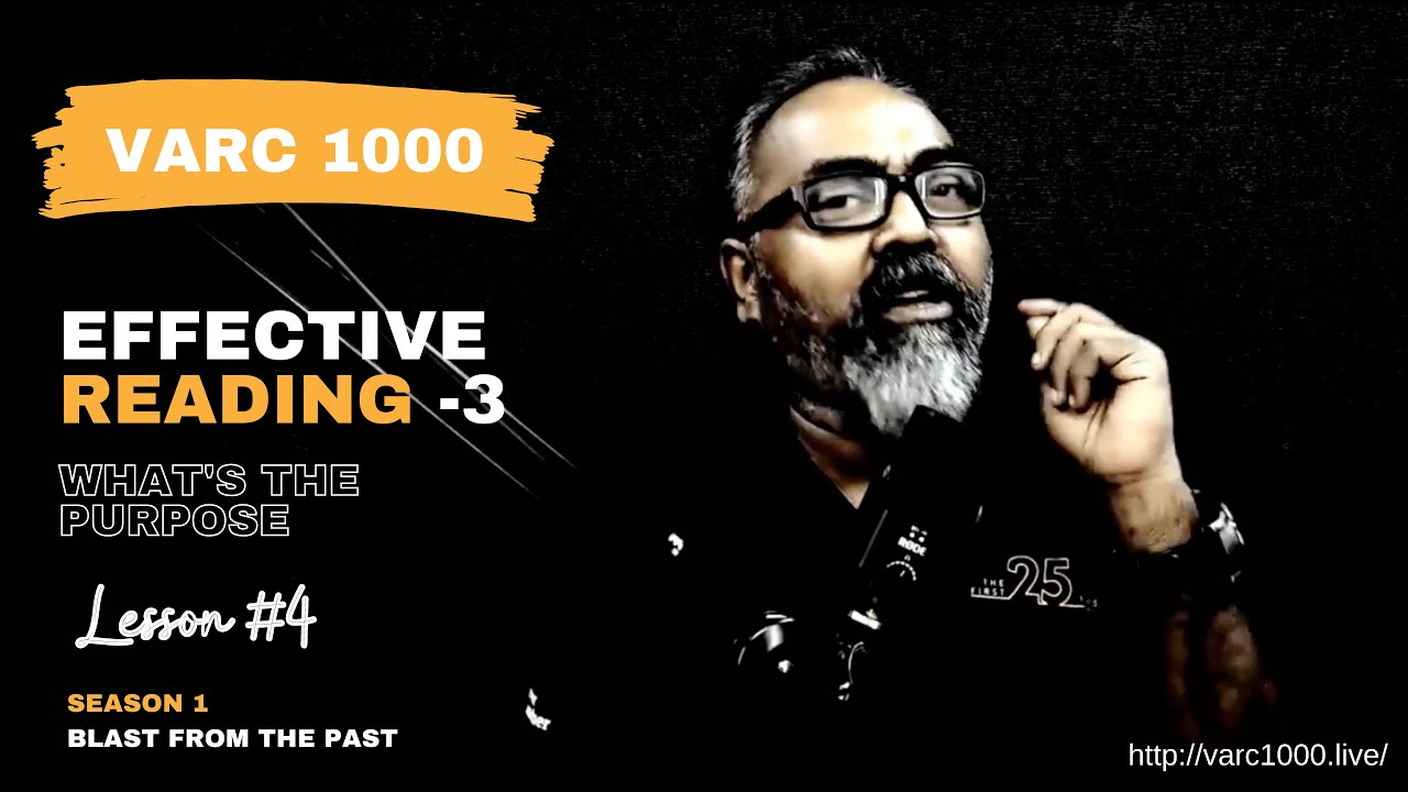 VARC1000 (Season 1) RC Lesson #4: What is the purpose