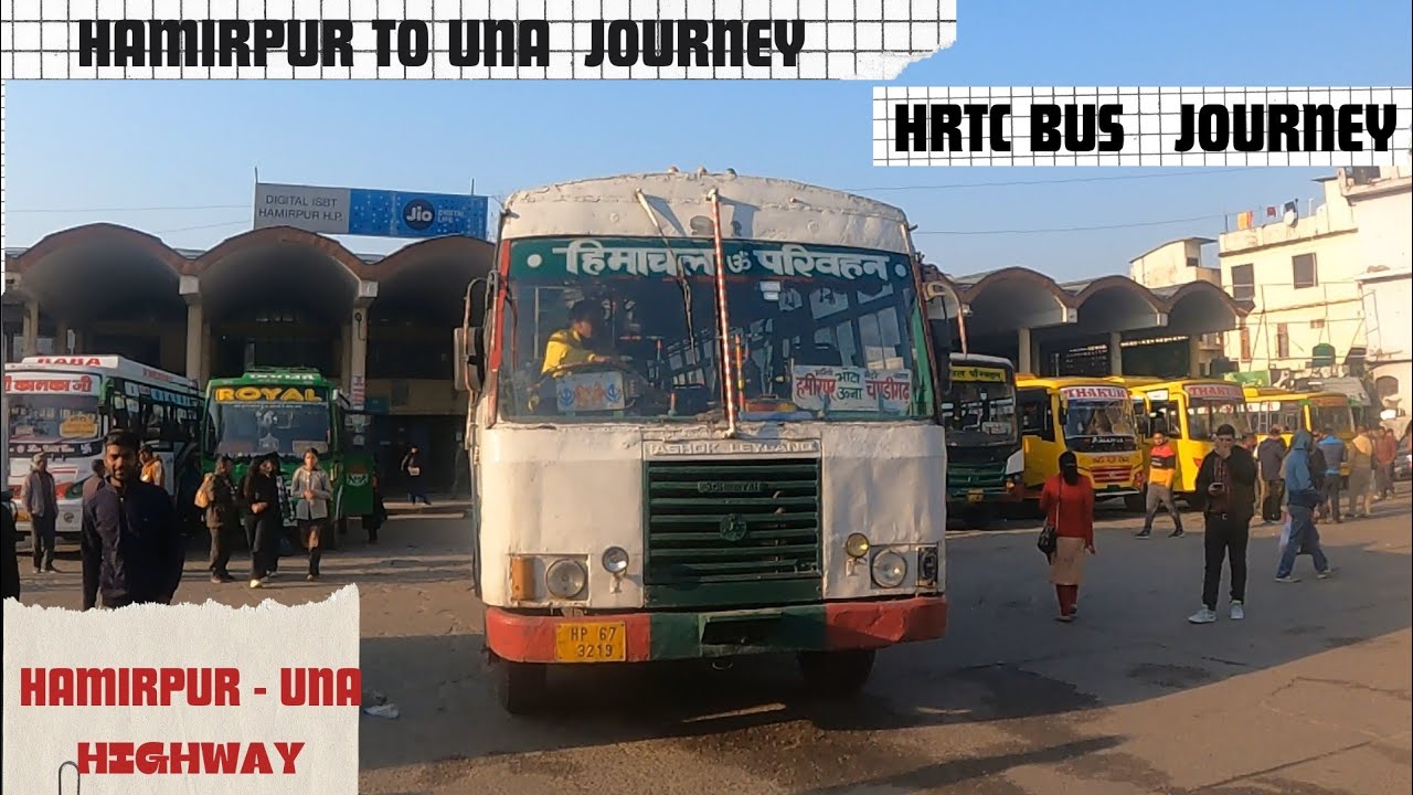Hamirpur 🌄 To Una 🏞️Bus🚍Journey Vlog 🙏|| Hamirpur - Chandigarh HRTC|| #vlog #hrtc #bus #youtube #bus