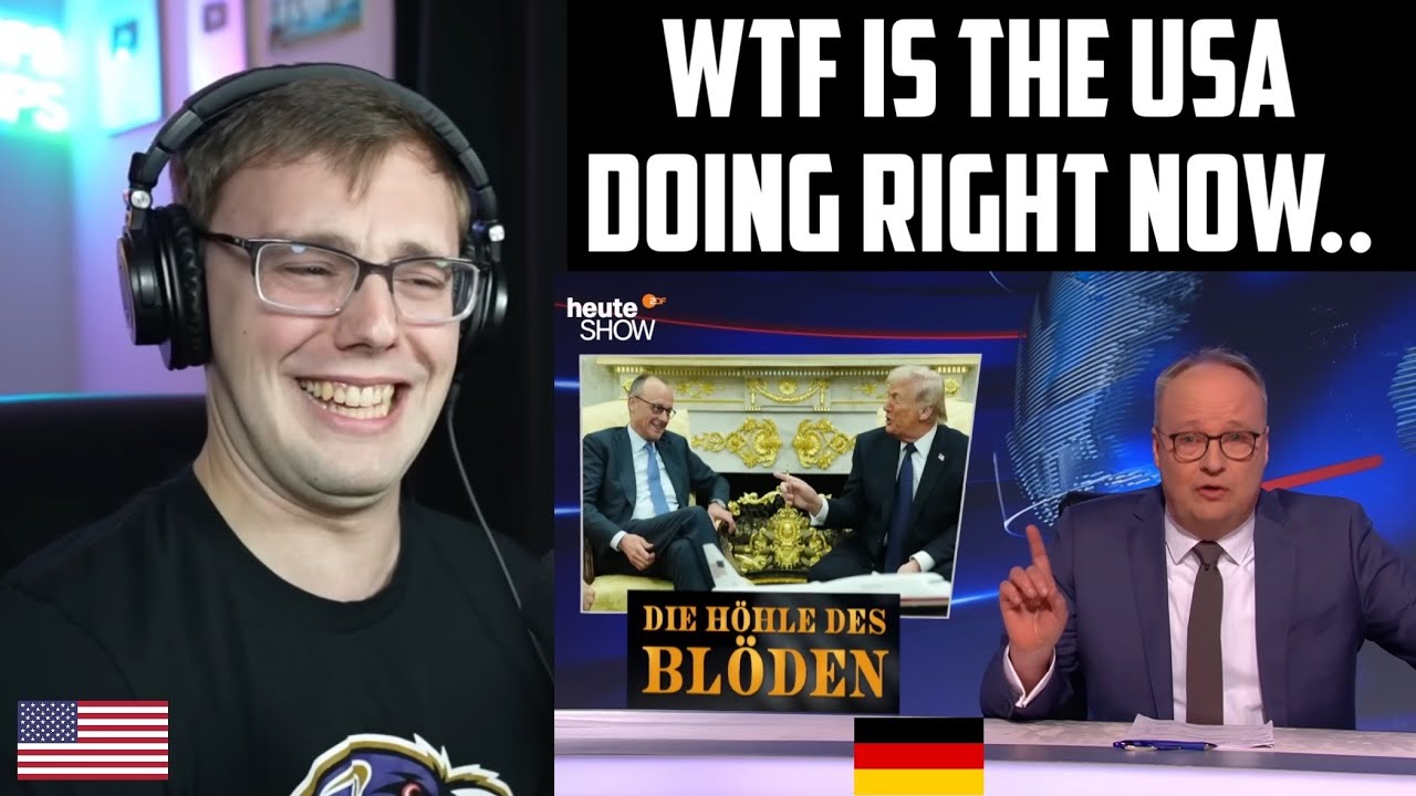 American Reacts to Heute Show Roasting Trump
