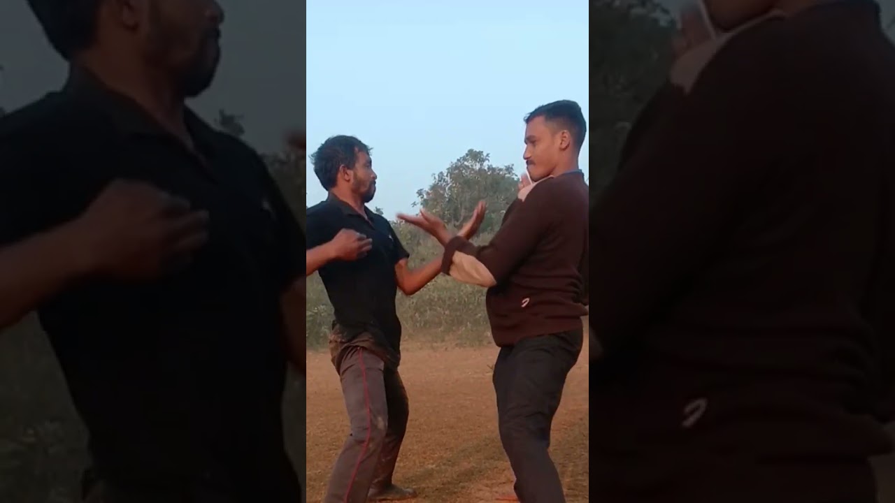 martial art double hand block training short video