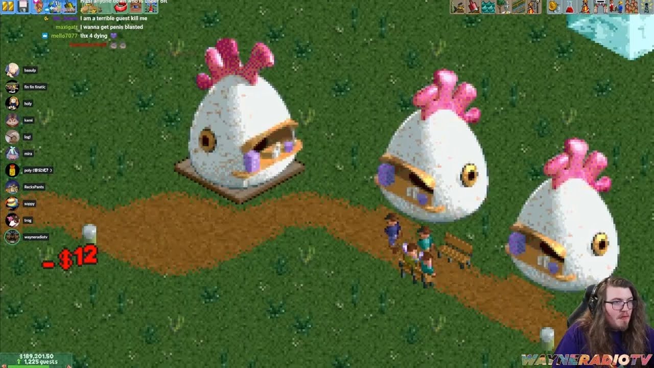 RollerCoaster Tycoon 2: S*X FLAGS: основные моменты [редактирование фаната WayneradioTV]