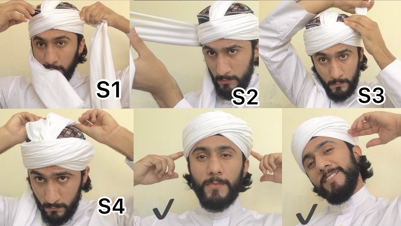 How To Tie Beautiful White Imamah Turban || Amamah sharif | Majid shah