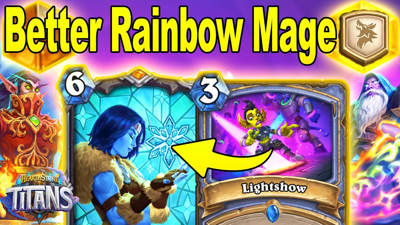 NEW Lightshow Rainbow Sif Mage Is CRUSHING IT! So Powerful & Fun To Play At Titans Hearthstone