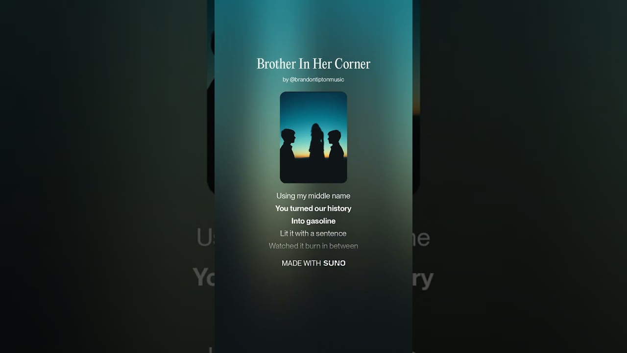 Brother in her corner