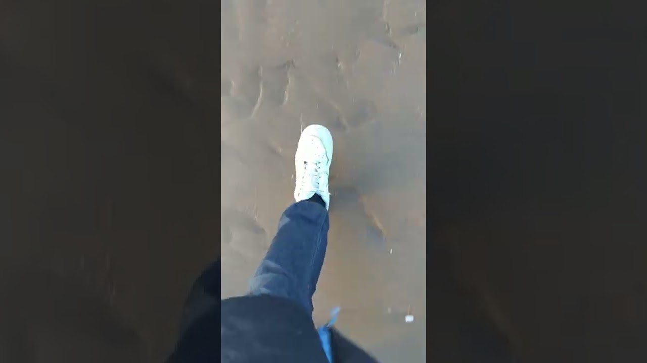 Air Force 1 wet at the beach