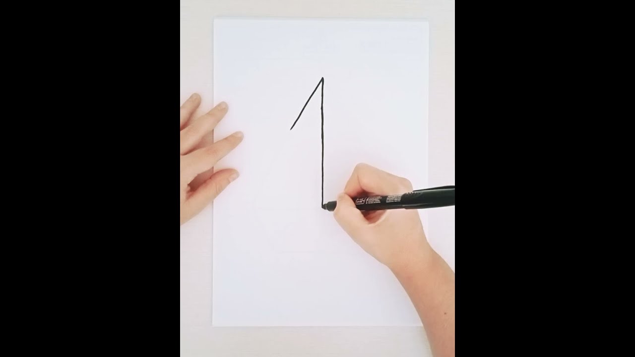 Come fare un disegno partendo dal numero 1 FACILE