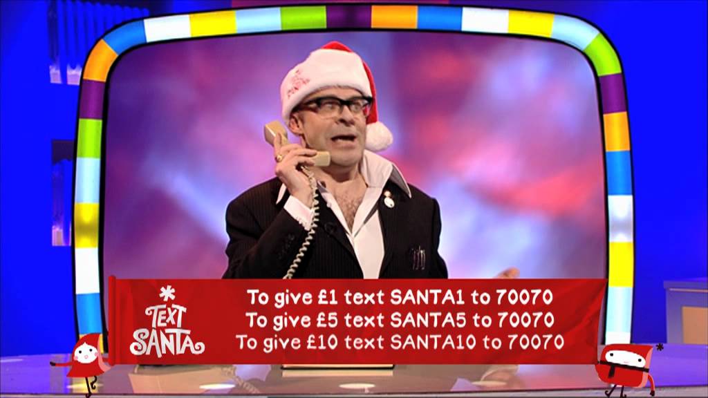 Harry Hill tells us how to donate to Text Santa