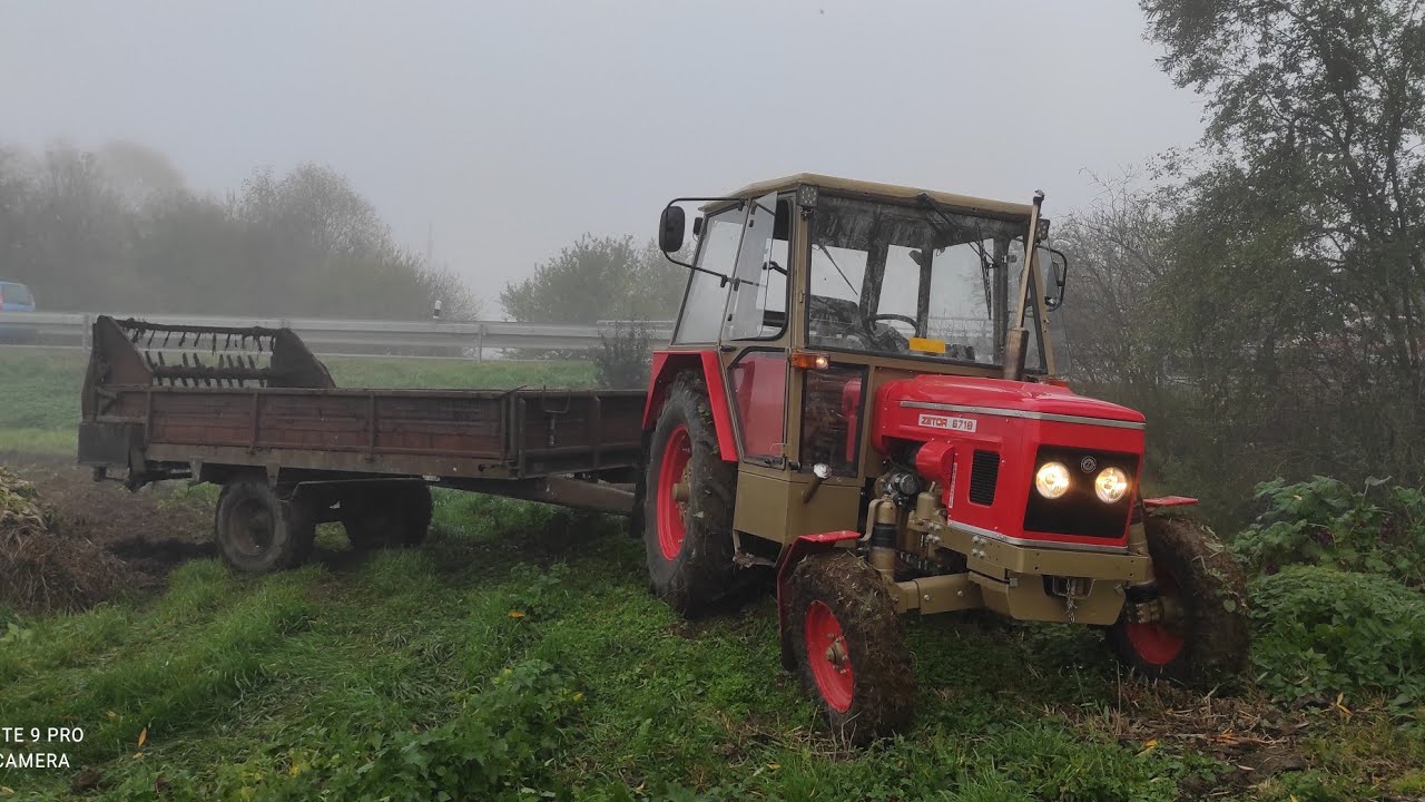 Hnojení a orba Zetor 6718