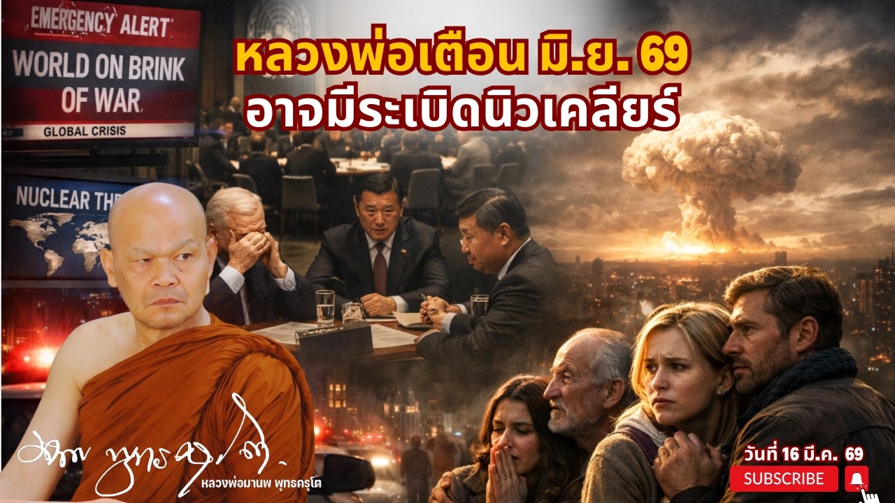 หลวงพ่อเตือน มิ.ย. 69 อาจมีระเบิดนิวเคลียร์