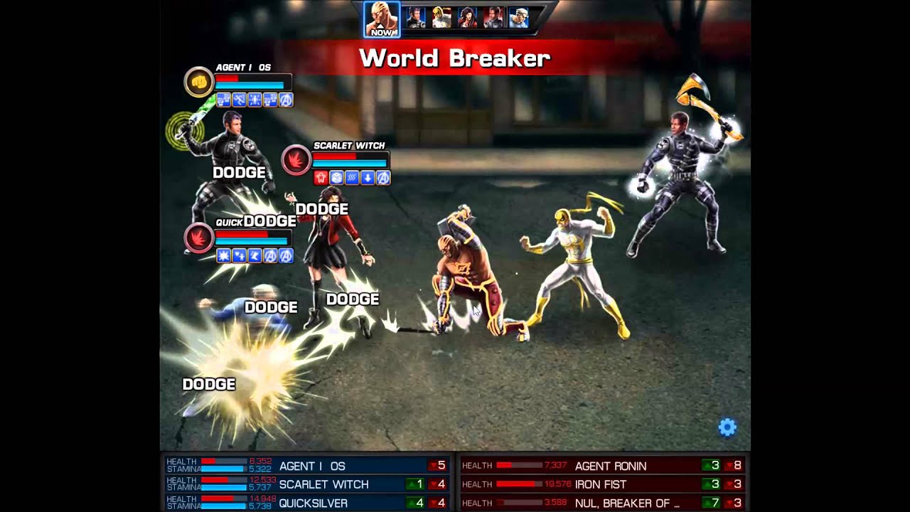 Marvel Avengers Alliance: Quicksilver + Scarlet Witch AoU costume (PVP)