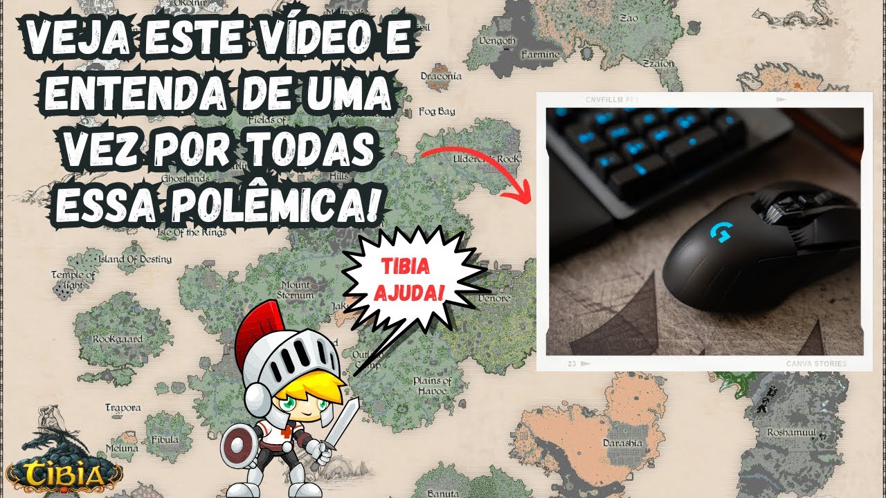 TIBIA AJUDA: MOUSE COM BOTÕES DA BAN? X-MOUSE BUTTON DA BAN?