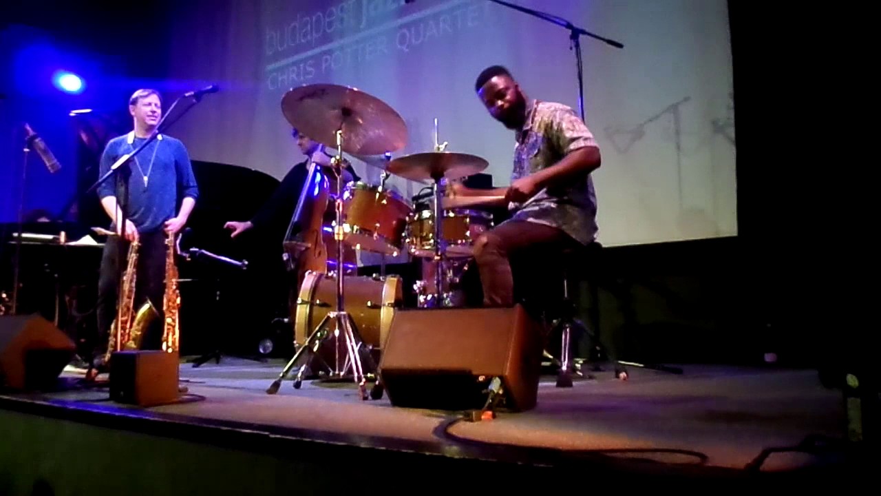 Chris Potter Quartet at Budapest Jazz Club / Marcus Gilmore drum solo/