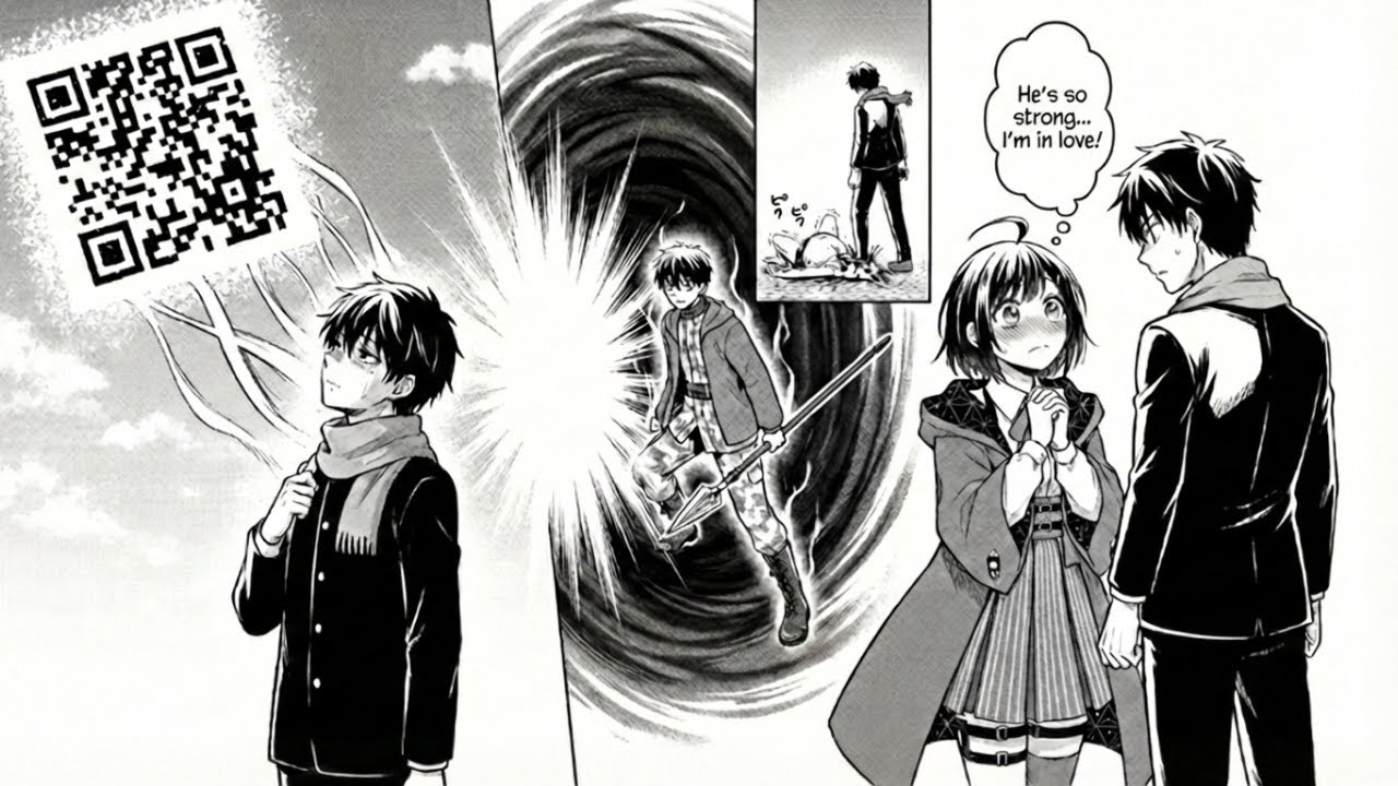 A QR pulled him into another REALITY, he became OP and conquered the STRONGEST GIRL