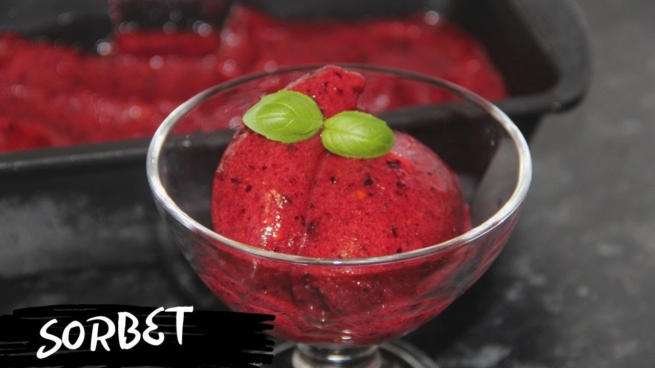 How to make a sorbet | 2 Ingredient Sorbet without an ice cream machine | Foodwithdom