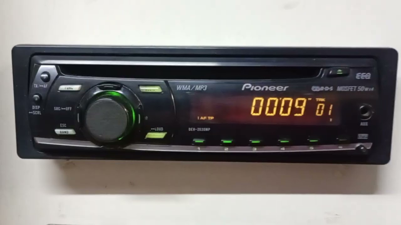 PIONEER DEH-2020MP CD MP3 AUX Radio Samochodowe Prezentacja Car Audio Test 