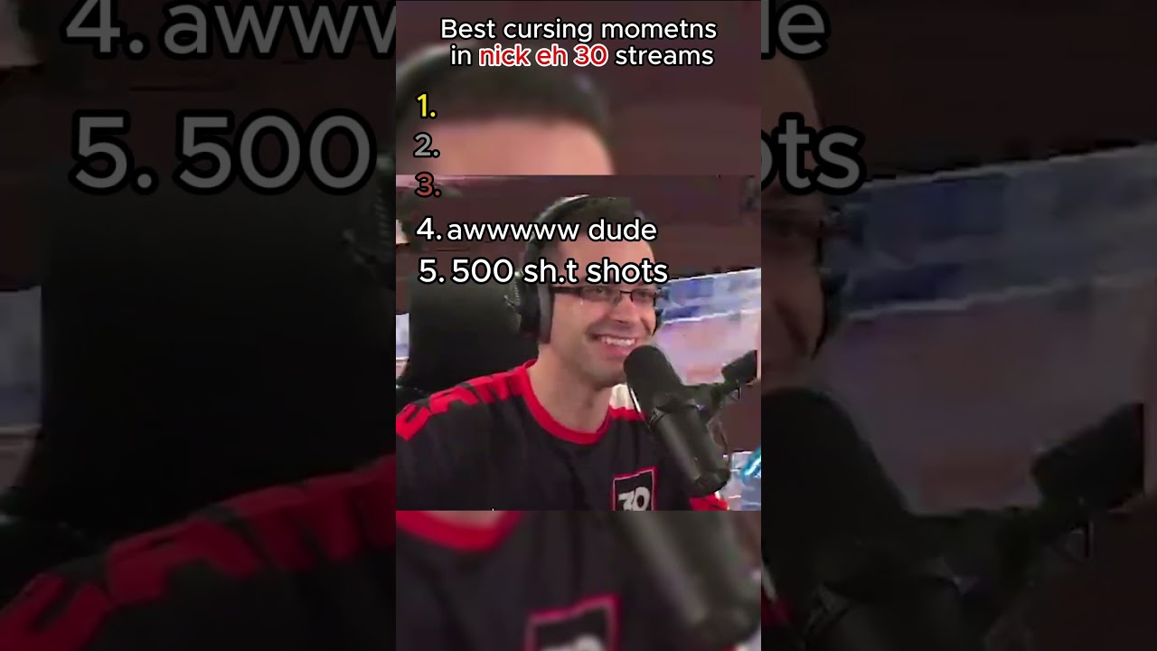 Cursing moments in nick eh 30's stream