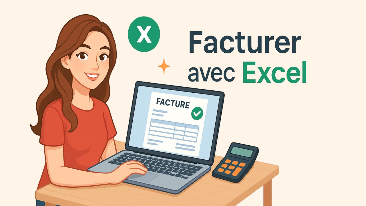 Mod&egrave;le de facture Excel GRATUIT : pr&ecirc;t &agrave; l'emploi pour auto-entrepreneur et TPE en 2025