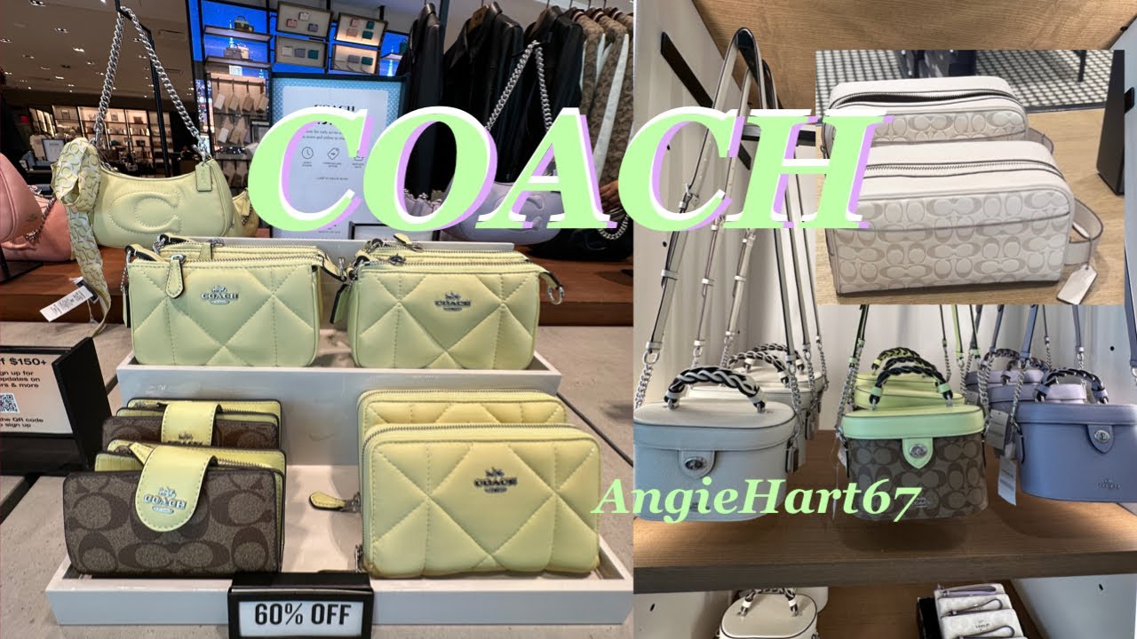 COACH OUTLET ✨NEW SUMMER DIAMOND QUILTING . SALE UP to 70% OFF..