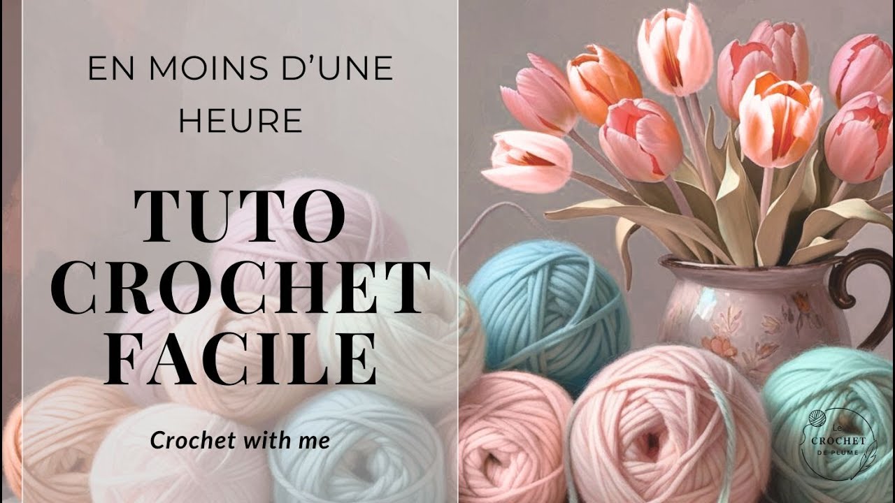 1 HEURE = 1 OUVRAGE au crochet 🧶 | Tuto crochet rapide pas à pas complet ❤️ | Crochet with me