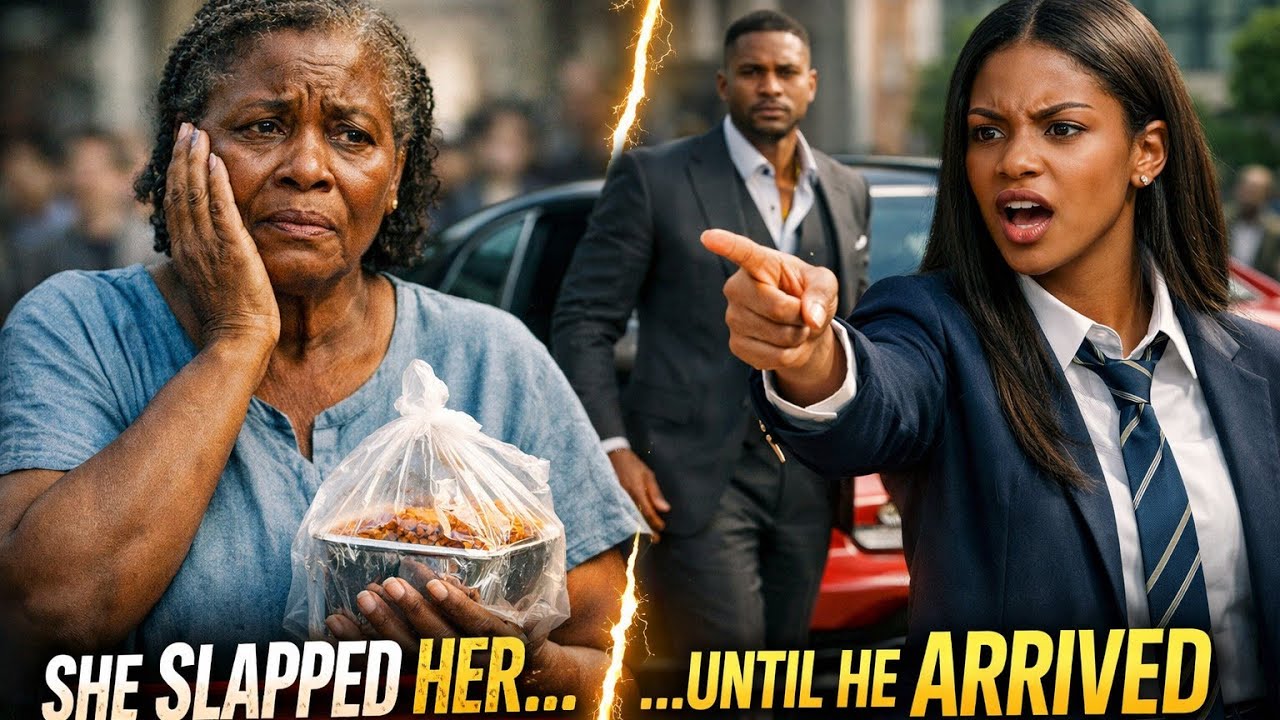 An Arrogant Student Slapped A Poor Old Woman… Until A Billionaire Called Her 'Mom'