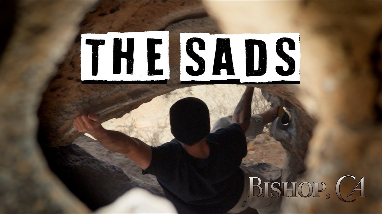 Rock climbing in The Sads, Bishop, CA