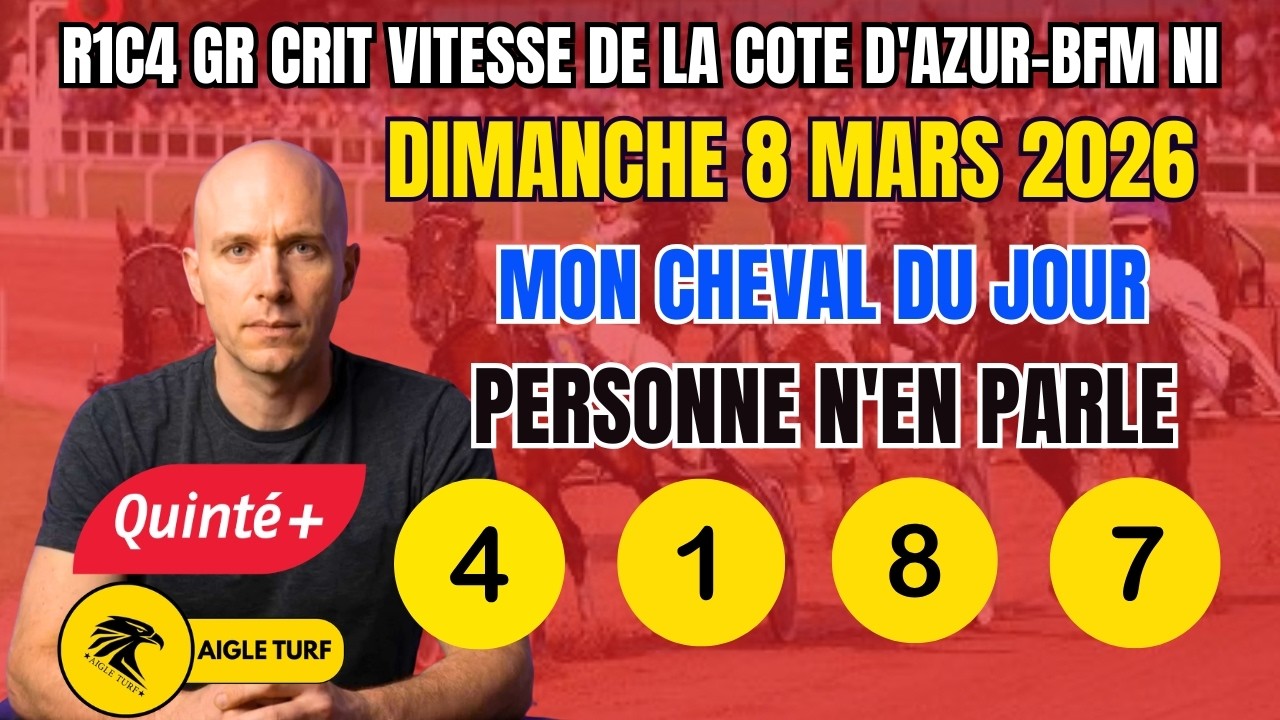 PRONOSTIC QUINTÉ DU JOUR – Go On Boy enfin sacré à Cagnes ? 🔥