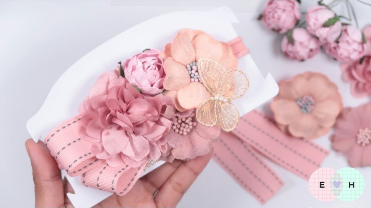Flowers Headband Ideas - Bow Headband - DIY by Elysia Handmade