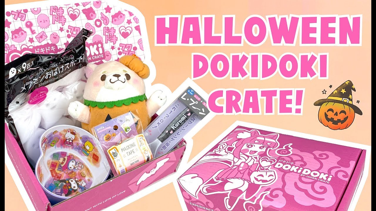 KAWAII HALLOWEEN! Sanrio, Plushies, Washi Tape + More! | Doki Doki Crate October 2019 ♡