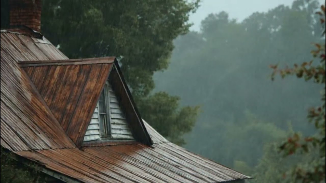 Rain Sounds for Sleeping | ASMR Violent Rain On Tin Roof for Overthinking Relief & Deep Sleep 🌧️