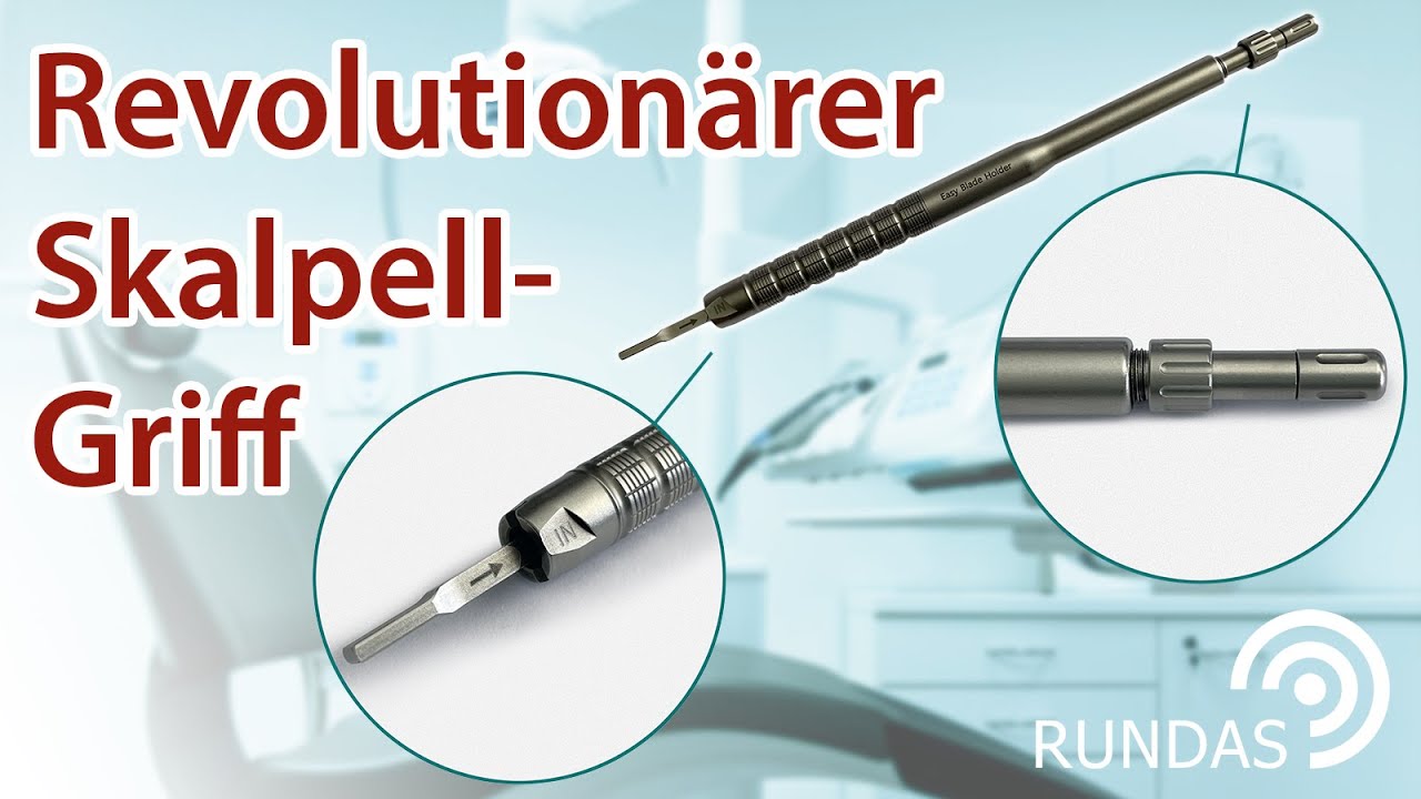 Klingenwechsel einfacher und sicherer: Revolution&auml;rer Skalpellgriff Easy Blade Holder
