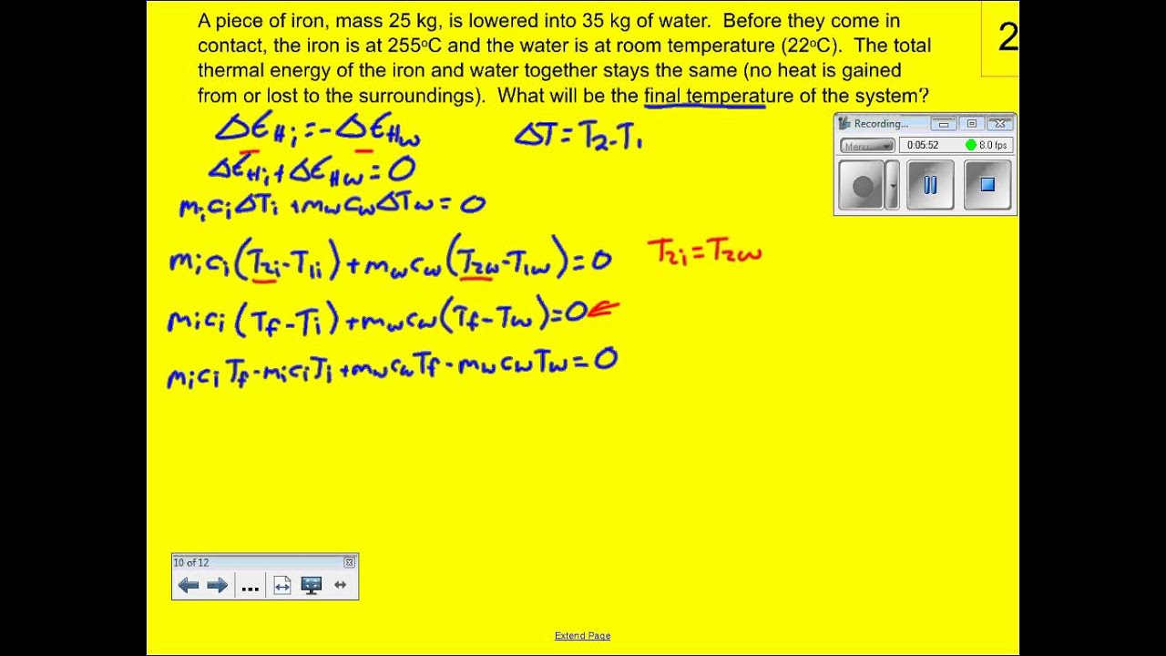 Conservation of Heat