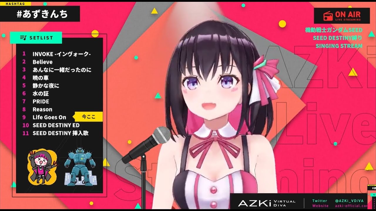 AZKi - Life Goes On / Mika Arisaka - Gundam SEED Destiny (ガンダム SEED DESTINY) ED2 [Hololive/ホロライブ]