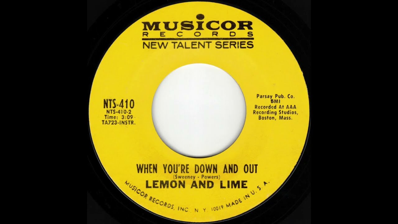 Lemon And Lime - When You're Down And Out (Instrumental) (1968)