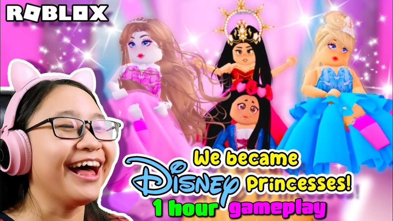 We Became DISNEY PRINCESSES!!! - Let's Play ROBLOX with Cousins |  Princess Obby Dress Up