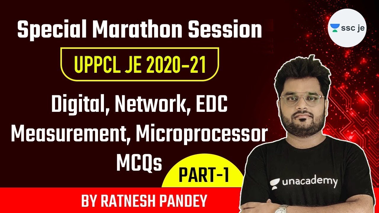 UPPCL JE 2020-21 | Special Marathon Session on Digital, Network, EDC by Ratnesh Pandey