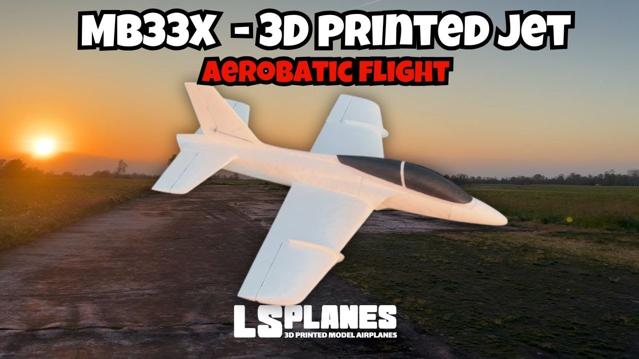 Aerobatic Sport Jet Flight - 3D printed RC MB-33X