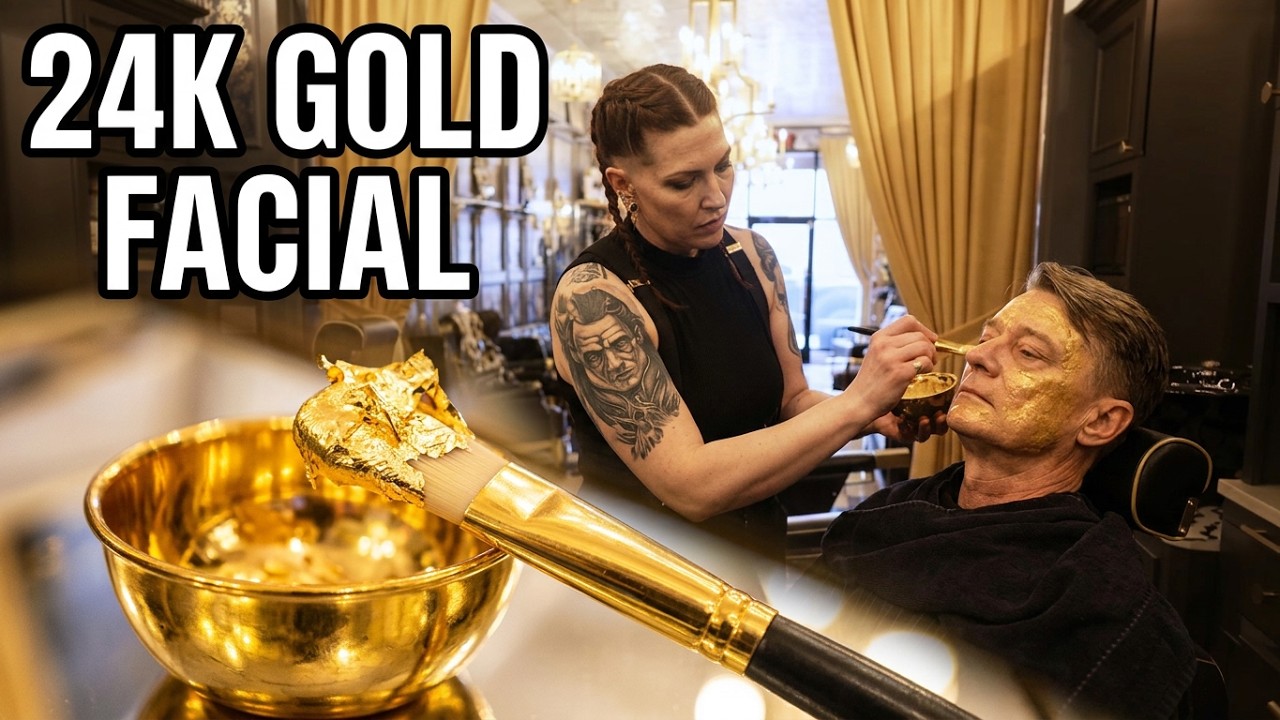 💈 I Got a 24K Gold Facial at One of the World’s Best Luxury Barbershops | House Of Handsome