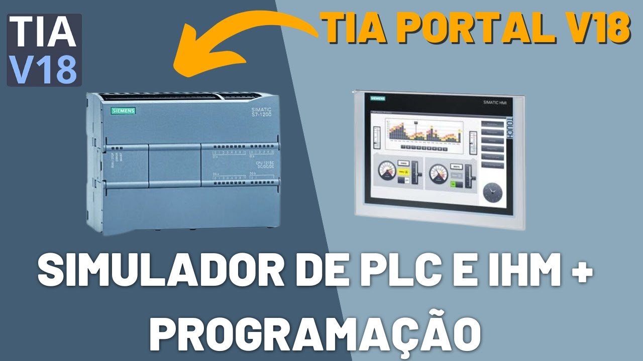 TIA Portal V18 Simulação de PLC e IHM para Iniciantes