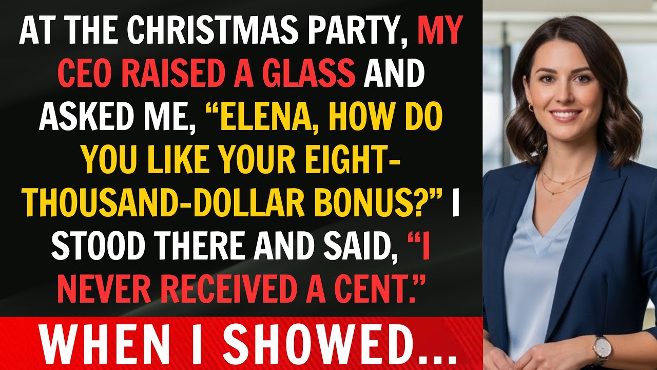 My Boss Asked If I Enjoyed My $8K Christmas Bonus — I Had No Idea What She Meant… Until HR Froze