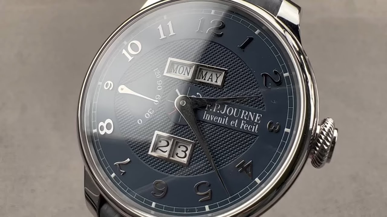 F.P. Journe Quantième Perpétuel (Perpetual Calendar) - Platinum Blue Dial Review | QP PT 40 A BL